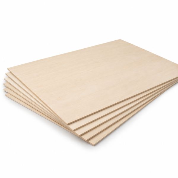 Basswood Model Board Sheets, 12" × 18" × 1/8", 36 Sheets